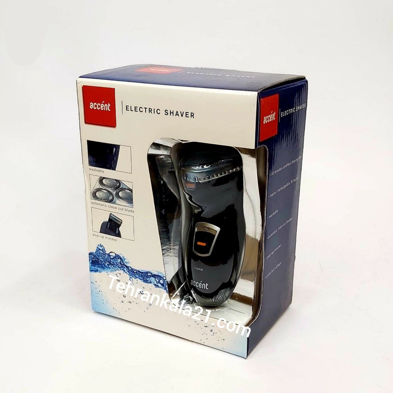 ریش تراش ضدآب سه تیغ اکسنت مدل RSH-380114 - تصویر 2