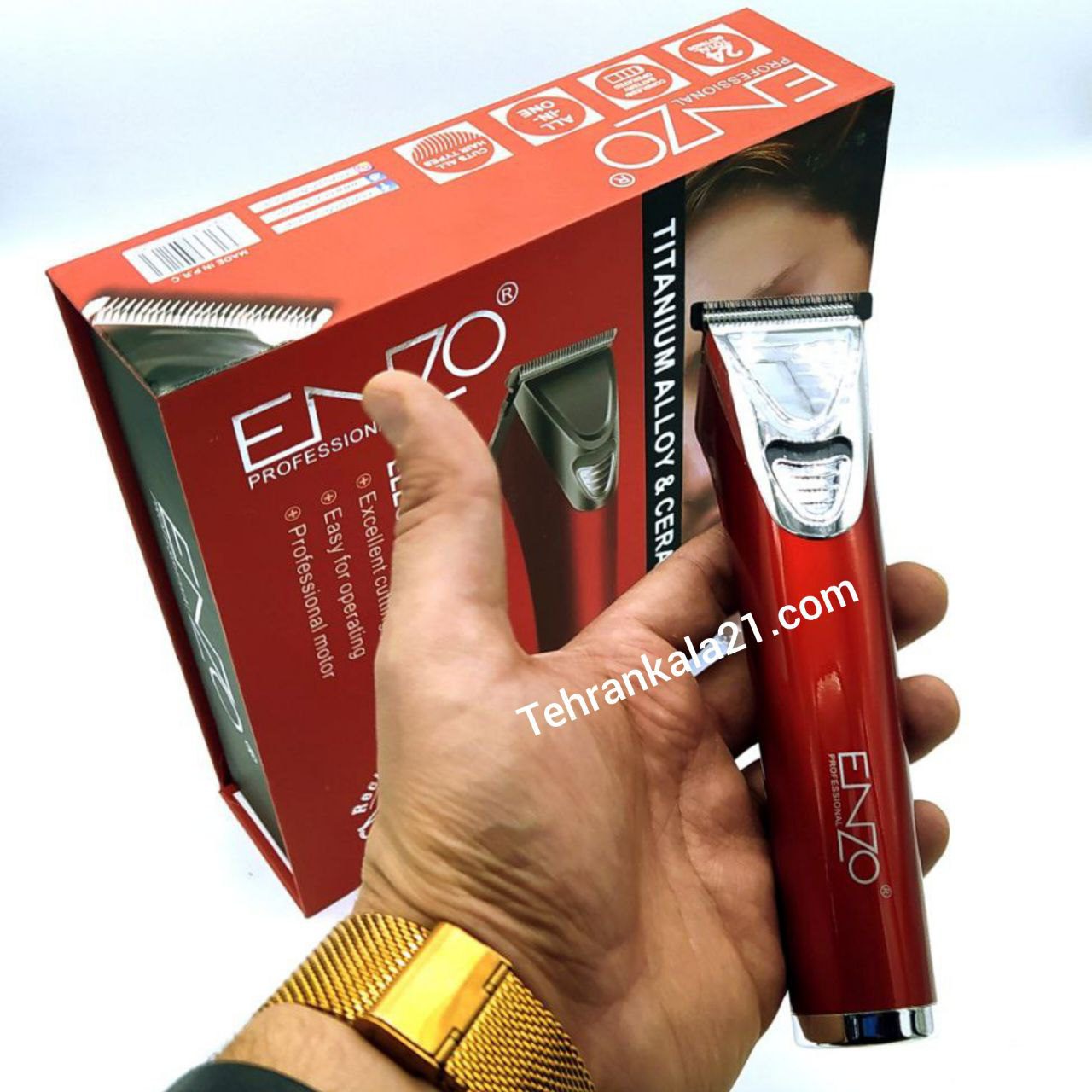ماشین اصلاح صفر زن سر و صورت انزو پروفیشینال مدل EN-5022B - تصویر 3