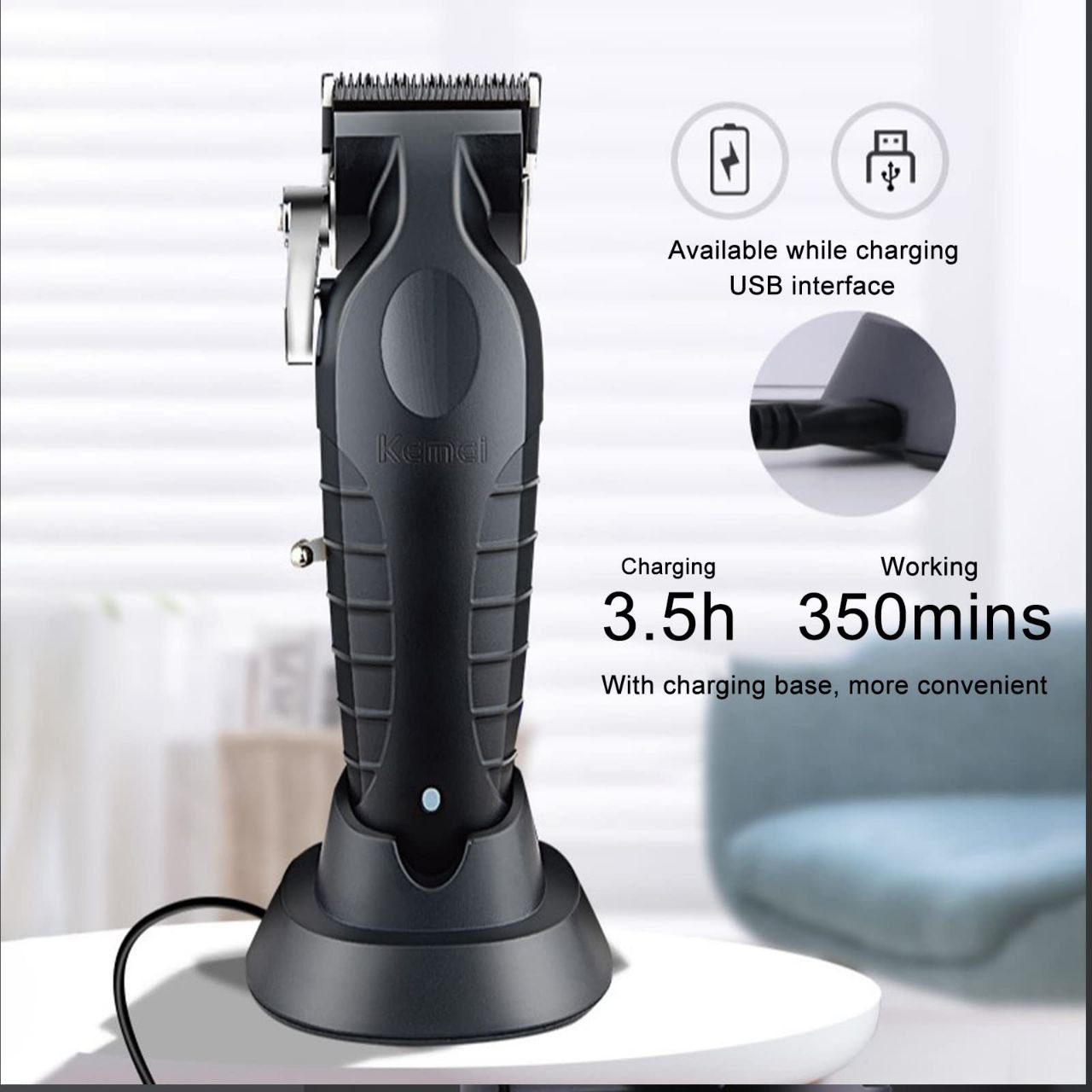 ماشین اصلاح سر و صورت کیمی مدل KM-2296 - تصویر 3