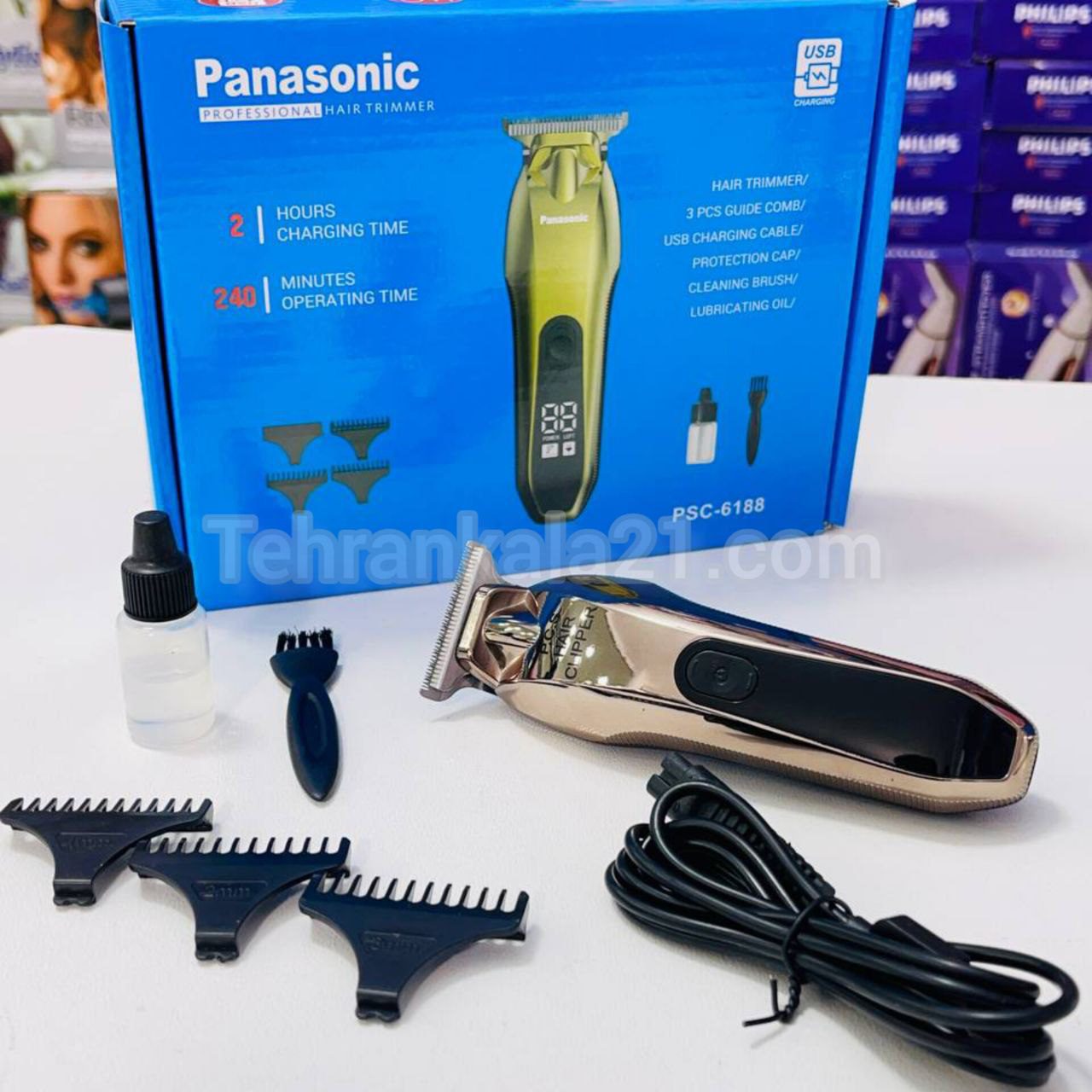 ماشین اصلاح سر و صورت پاناسونیک مدل PSC-6188 - تصویر 4