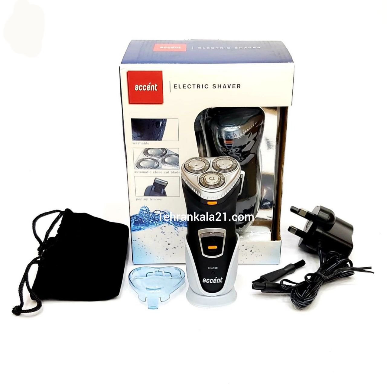 ریش تراش ضدآب سه تیغ اکسنت مدل RSH-380114 - تصویر 4