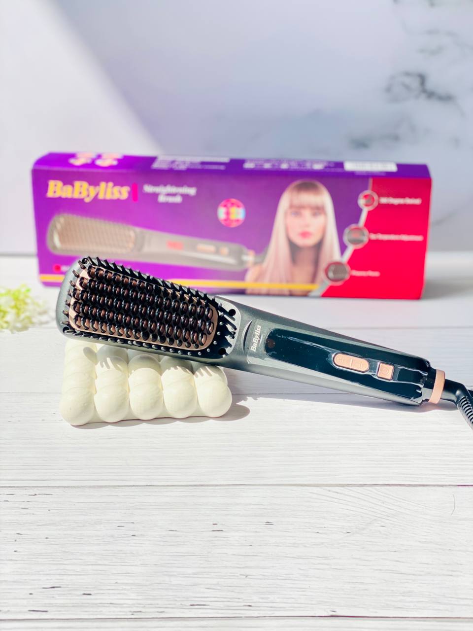 برس حرارتی و صاف کننده مو بابیلیس مدل BY-8090 - تصویر 6