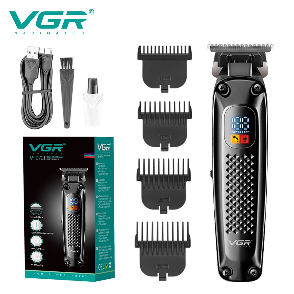 ماشین اصلاح موی سر و صورت وی جی ار مدل V-972 - تصویر 4